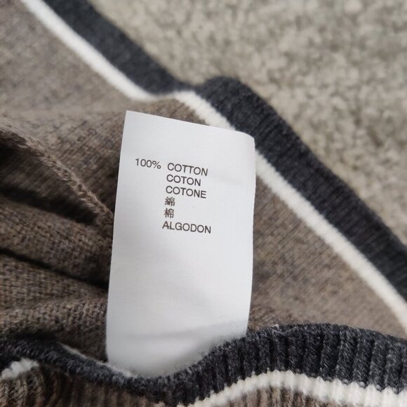 Gap Men's Button Down V-neck Cardigan Sweater Size Large 100% Cotton Academia - Picture 9 of 9